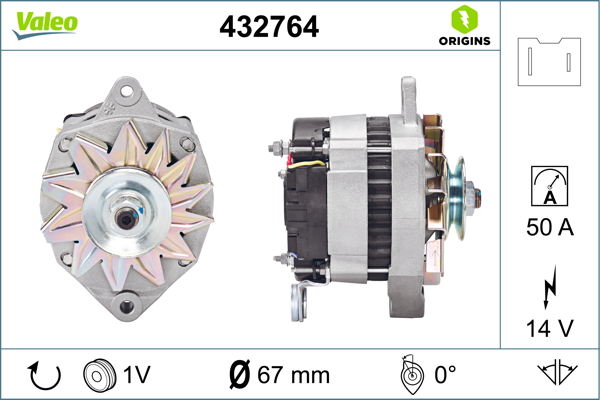 Valeo Alternator/Dynamo 432764