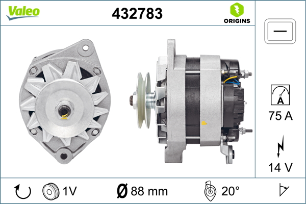 Valeo Alternator/Dynamo 432783