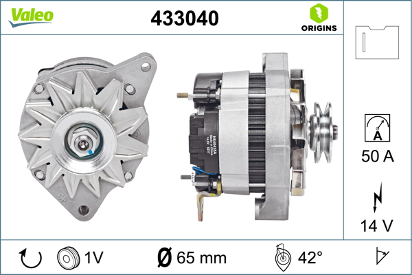 Valeo Alternator/Dynamo 433040