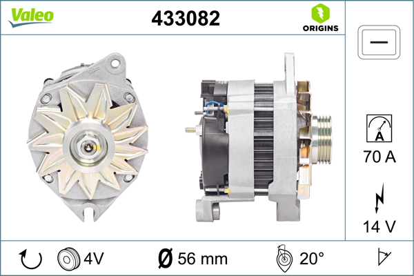 Valeo Alternator/Dynamo 433082