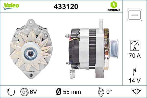 Valeo Alternator/Dynamo 433120