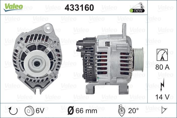 Valeo Alternator/Dynamo 433160