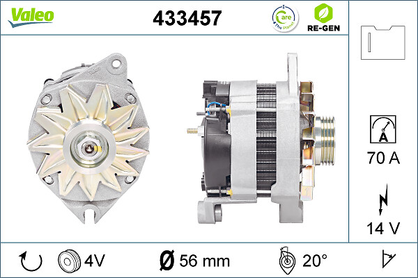 Valeo Alternator/Dynamo 433457