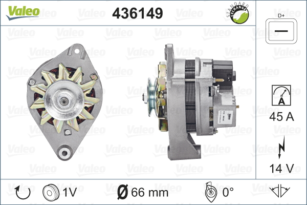 Valeo Alternator/Dynamo 436149