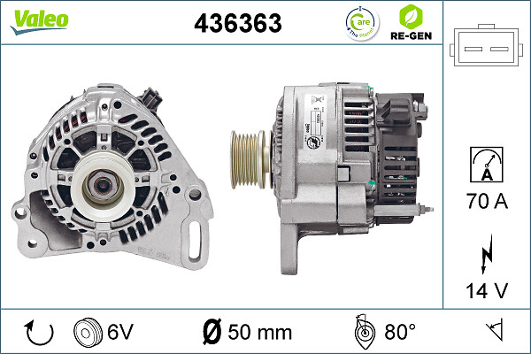 Valeo Alternator/Dynamo 436363