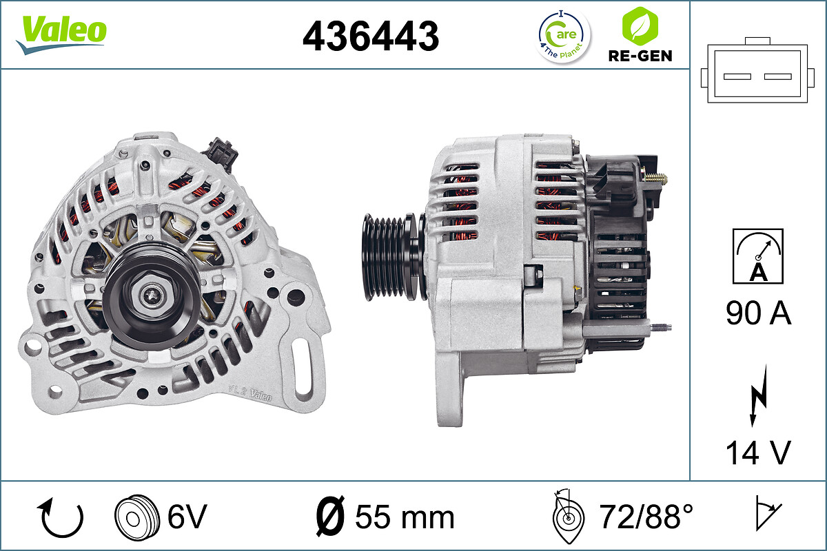 Valeo Alternator/Dynamo 436443