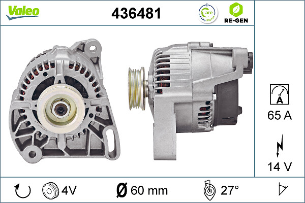 Valeo Alternator/Dynamo 436481