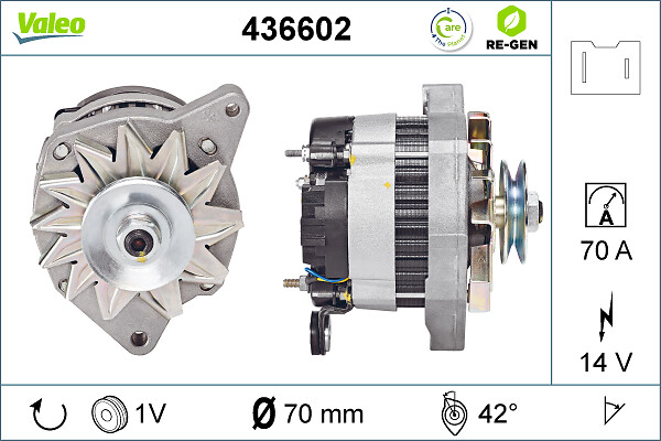 Valeo Alternator/Dynamo 436602