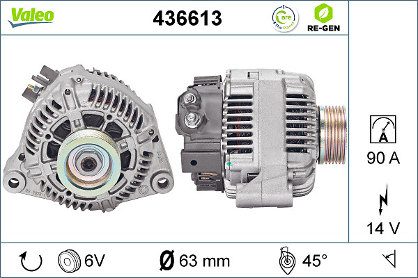 Valeo Alternator/Dynamo 436613