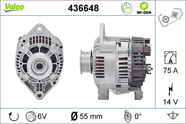 Valeo Alternator/Dynamo 436648