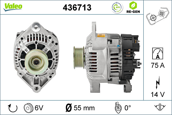 Valeo Alternator/Dynamo 436713