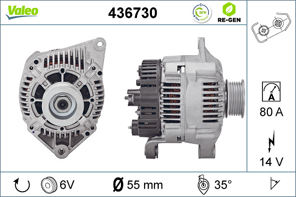 Valeo Alternator/Dynamo 436730