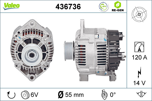 Valeo Alternator/Dynamo 436736