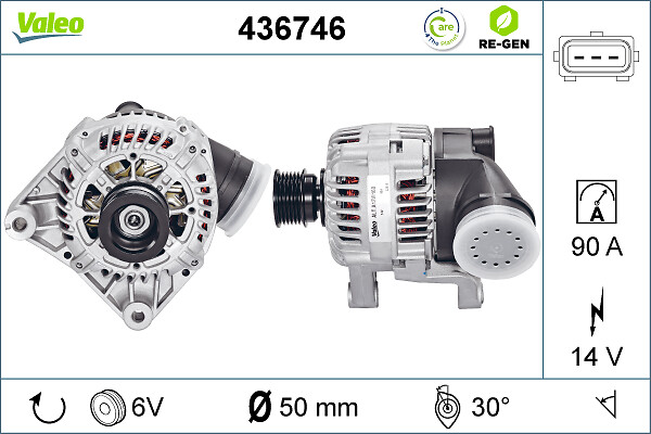 Valeo Alternator/Dynamo 436746