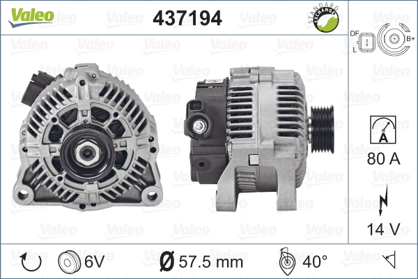 Valeo Alternator/Dynamo 437194