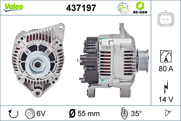 Valeo Alternator/Dynamo 437197