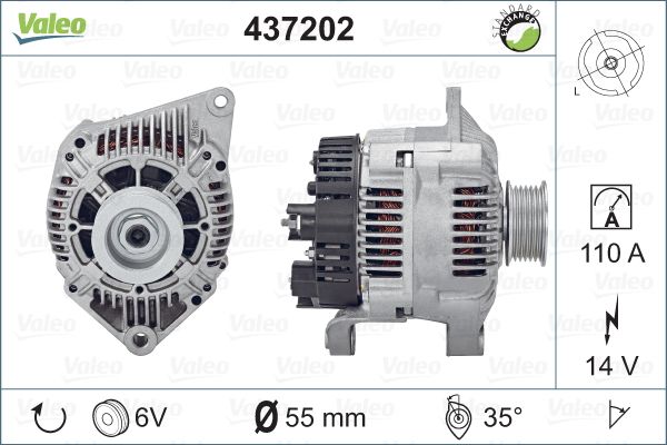 Valeo Alternator/Dynamo 437202