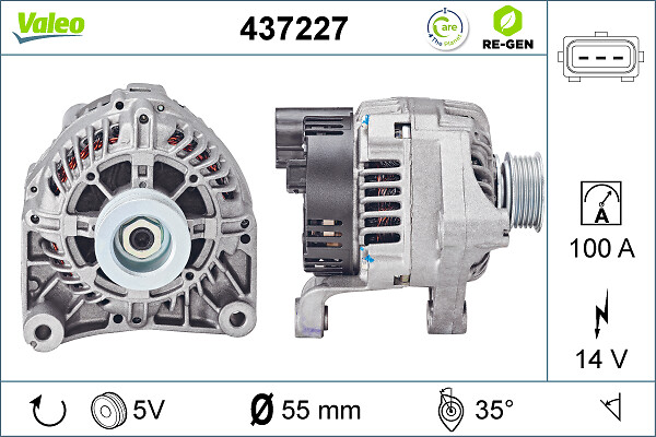 Valeo Alternator/Dynamo 437227