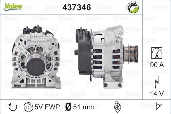 Valeo Alternator/Dynamo 437346