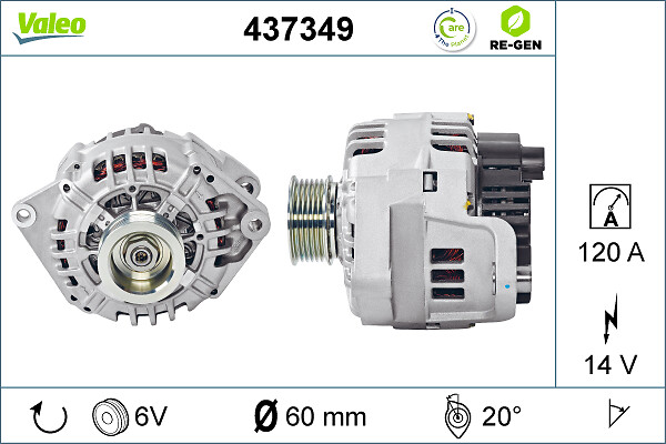 Valeo Alternator/Dynamo 437349