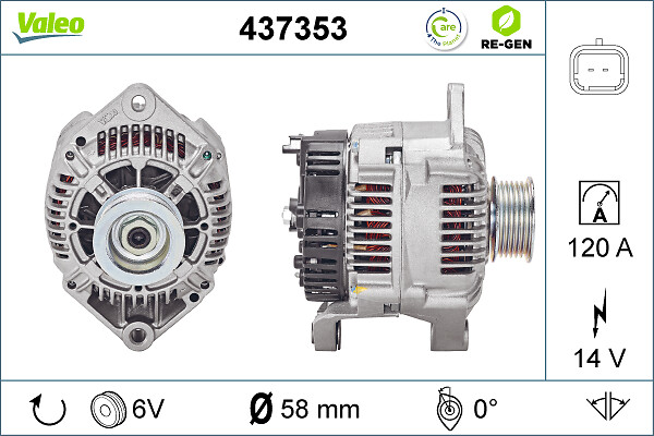 Valeo Alternator/Dynamo 437353