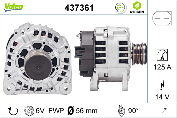 Valeo Alternator/Dynamo 437361