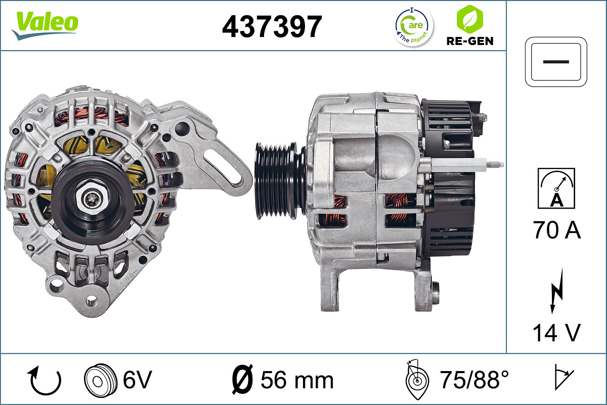 Valeo Alternator/Dynamo 437397