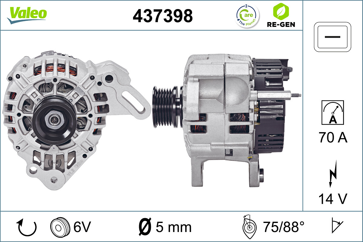 Valeo Alternator/Dynamo 437398