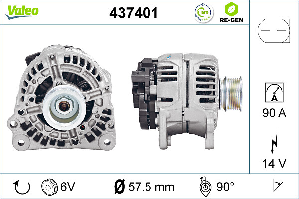 Valeo Alternator/Dynamo 437401