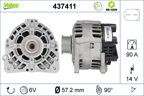 Valeo Alternator/Dynamo 437411