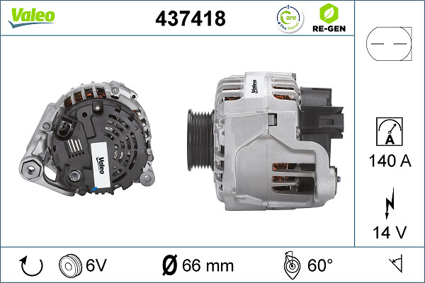 Valeo Alternator/Dynamo 437418