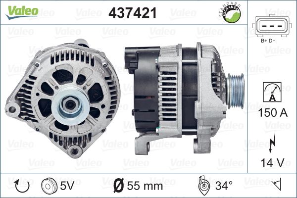 Valeo Alternator/Dynamo 437421