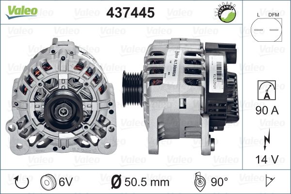 Valeo Alternator/Dynamo 437445