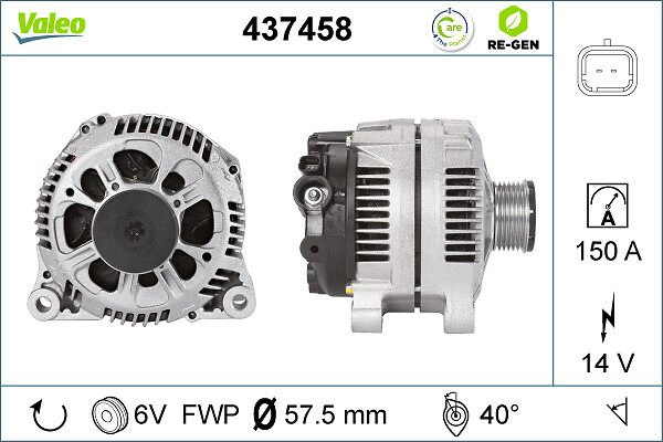 Valeo Alternator/Dynamo 437458