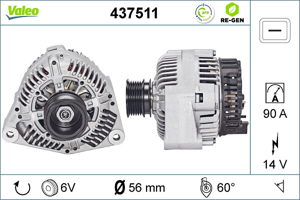 Valeo Alternator/Dynamo 437511