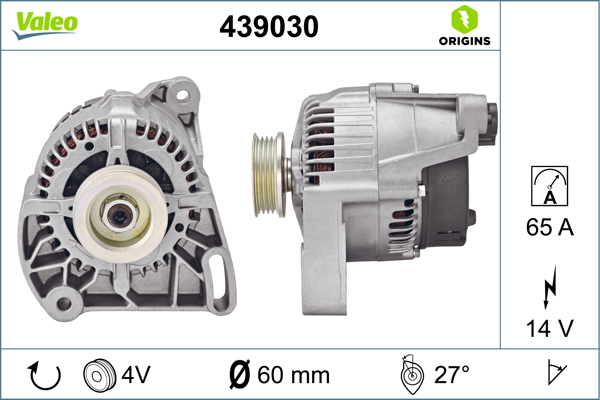 Valeo Alternator/Dynamo 439030