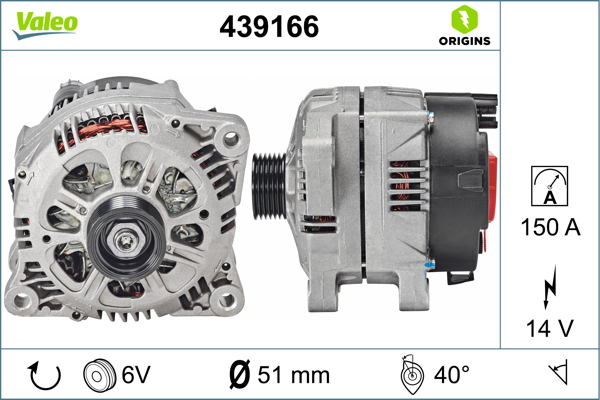 Valeo Alternator/Dynamo 439166