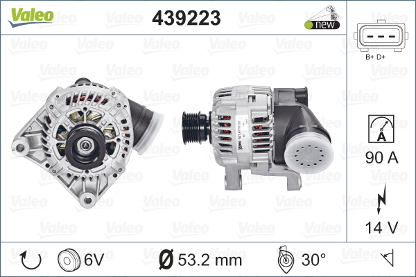 Valeo Alternator/Dynamo 439223