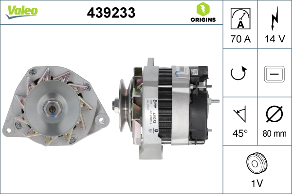 Valeo Alternator/Dynamo 439233