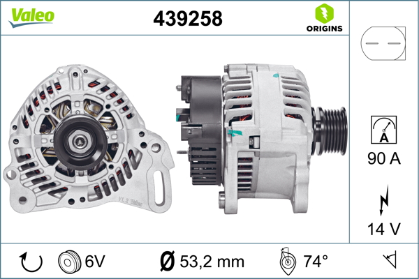 Valeo Alternator/Dynamo 439258