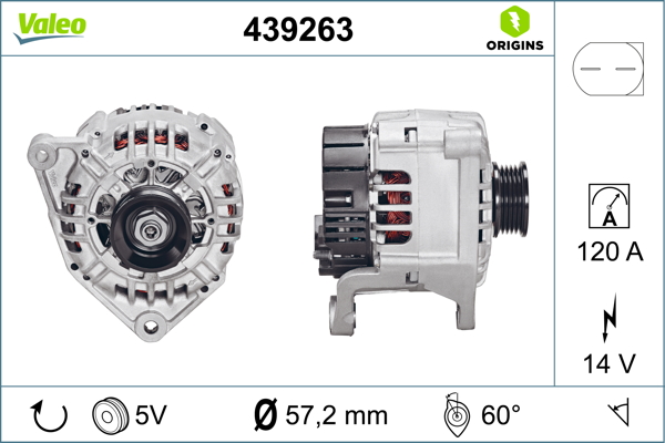 Valeo Alternator/Dynamo 439263