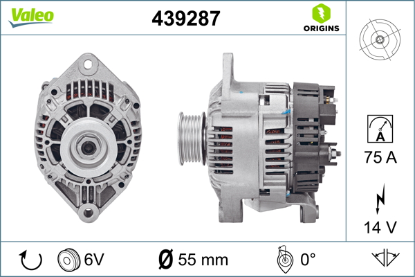 Valeo Alternator/Dynamo 439287