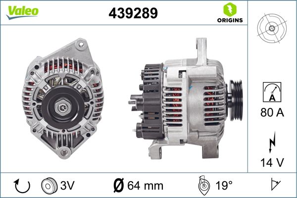 Valeo Alternator/Dynamo 439289