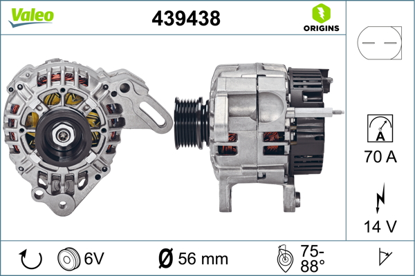 Valeo Alternator/Dynamo 439438