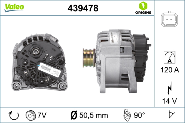 Valeo Alternator/Dynamo 439478