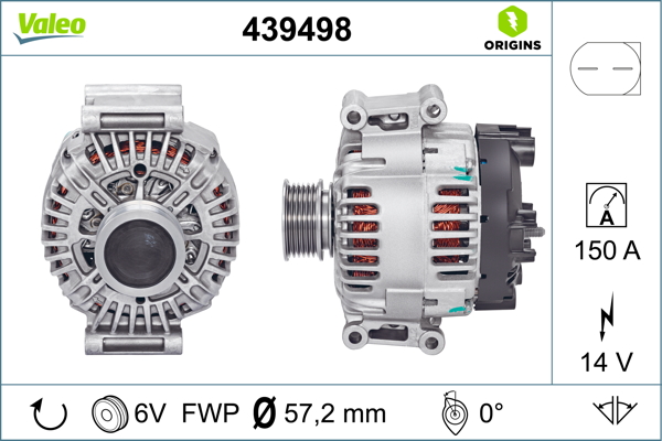 Valeo Alternator/Dynamo 439498