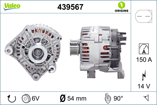 Valeo Alternator/Dynamo 439567