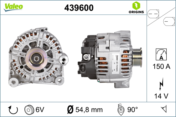 Valeo Alternator/Dynamo 439600