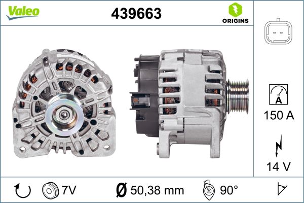 Valeo Alternator/Dynamo 439663