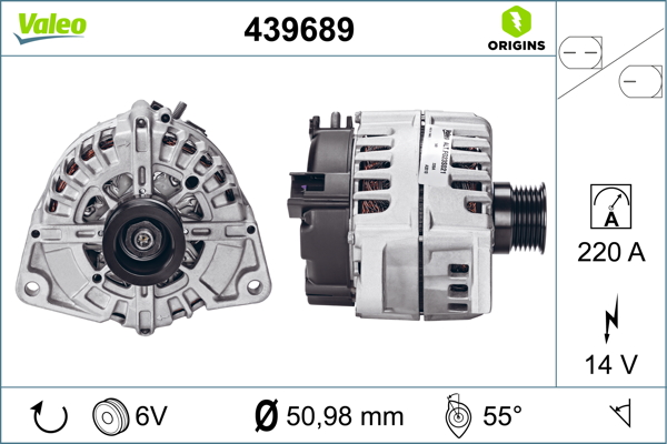 Valeo Alternator/Dynamo 439689